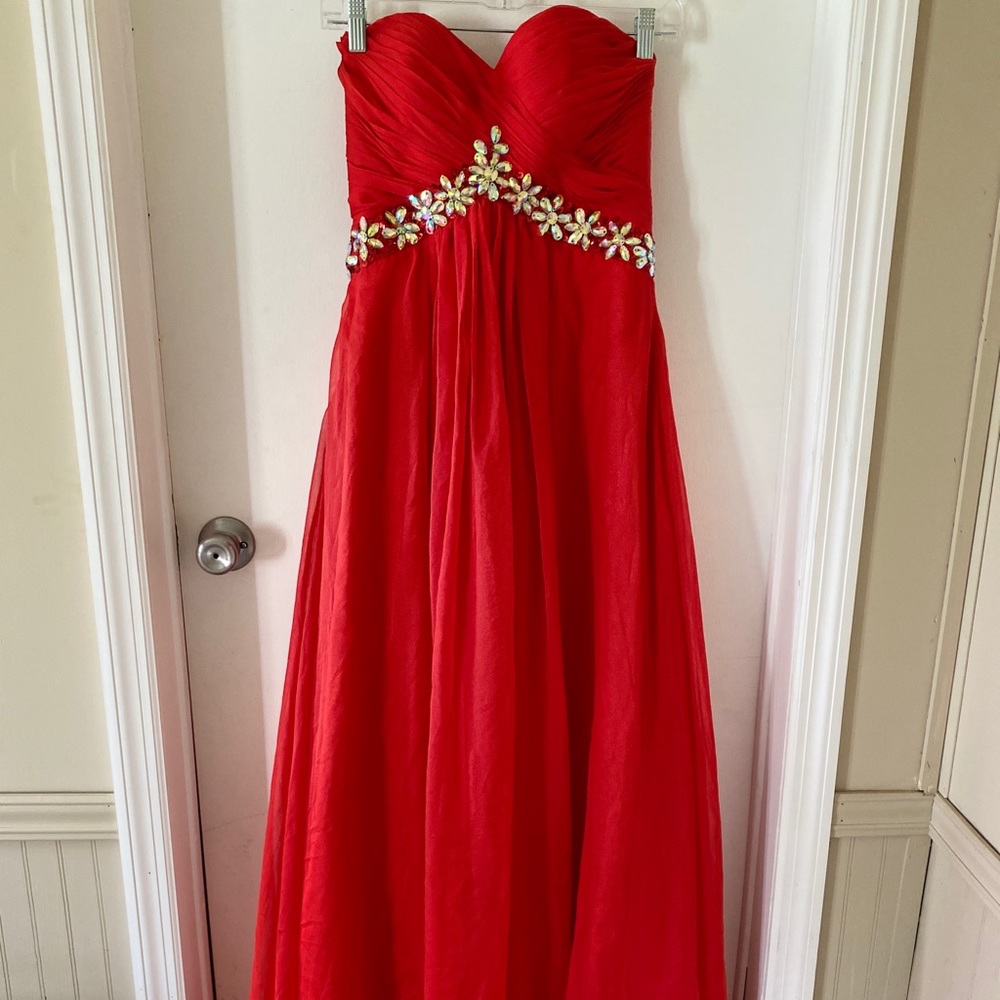 Custom dress with gemstones